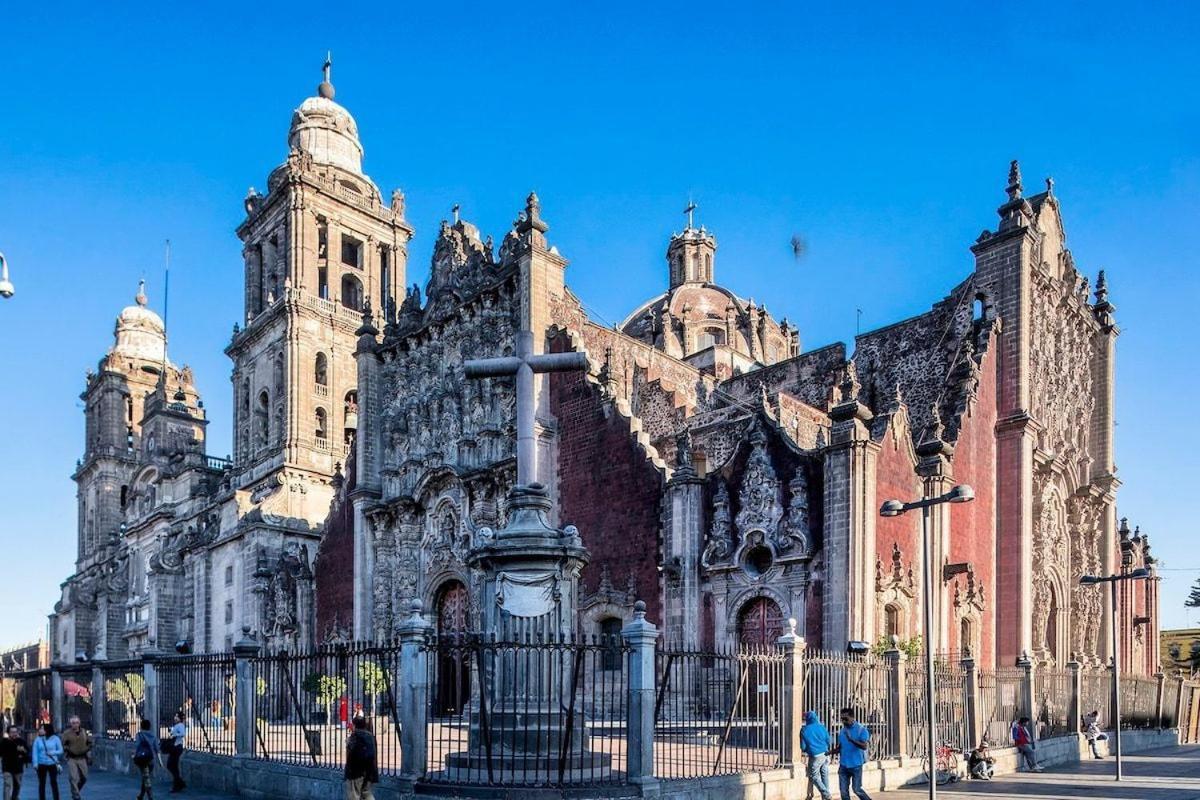 Exclusivo Loft A Pasos Del Zocalo No Lo Pierdas Apartment Kota Meksiko Bagian luar foto